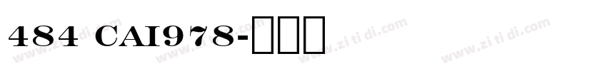484 CAI978字体转换